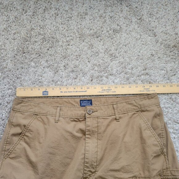 Levis Cargo Shorts Mens 38 Brown Multi Pocket - Picture 3 of 8